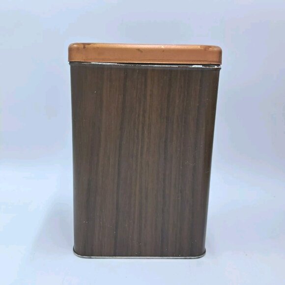 Kenmore Brown Metal Canister Set-Flour-Sugar-Coffee-Tea-Mid Century Kitchen-READ - Picture 3 of 16
